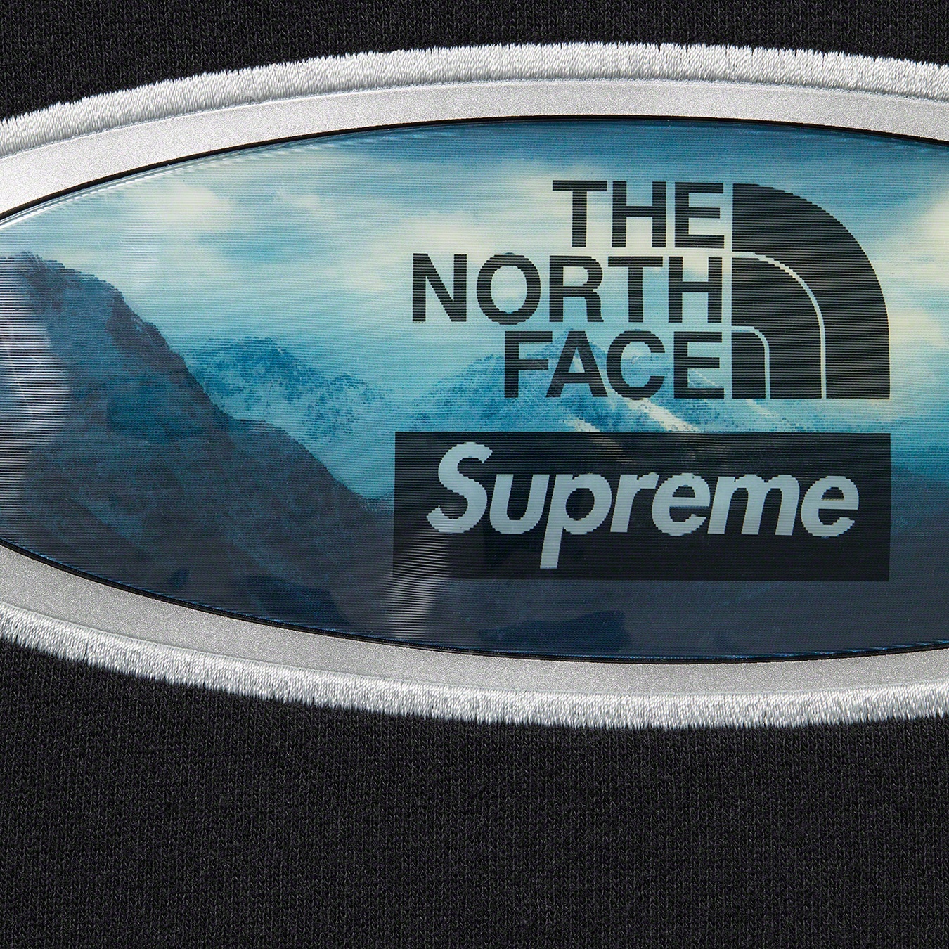 Supreme®/The North Face® Lenticular Mountains Hooded Sweatshirt view 3